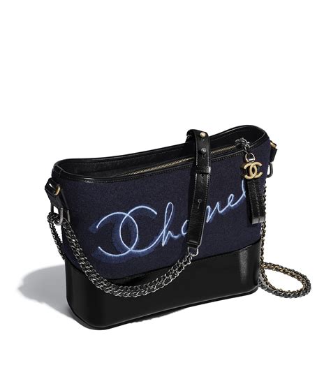 chanel gabrielle navy blue|Chanel gabrielle purse bag.